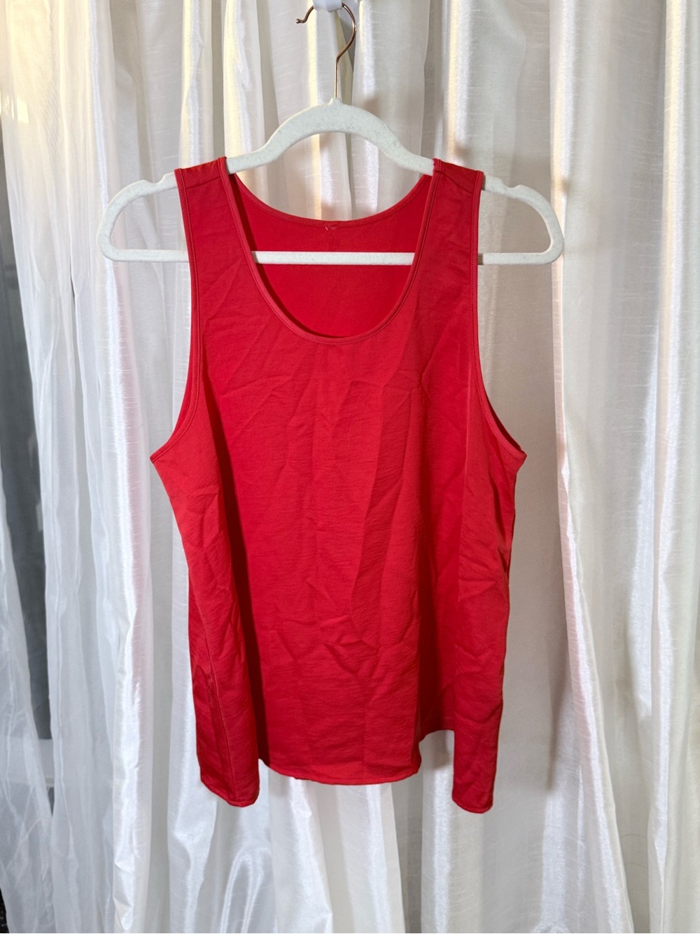 Fabletics Red Racerback Tank Top